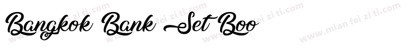 Bangkok Bank Set Boo字体转换